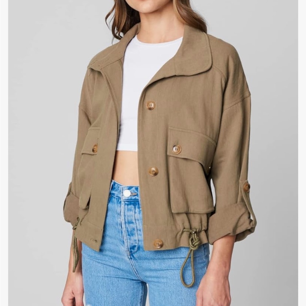NWT Current BLANKNYC Dont Stop Me Now Utility Jacket XL $88